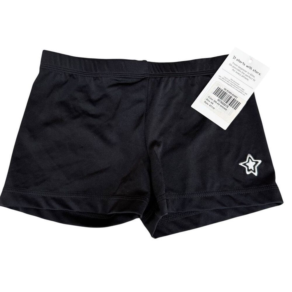 GK Stars Elite Sportswear dance gymnastics athletic shorts adults size AS NWT